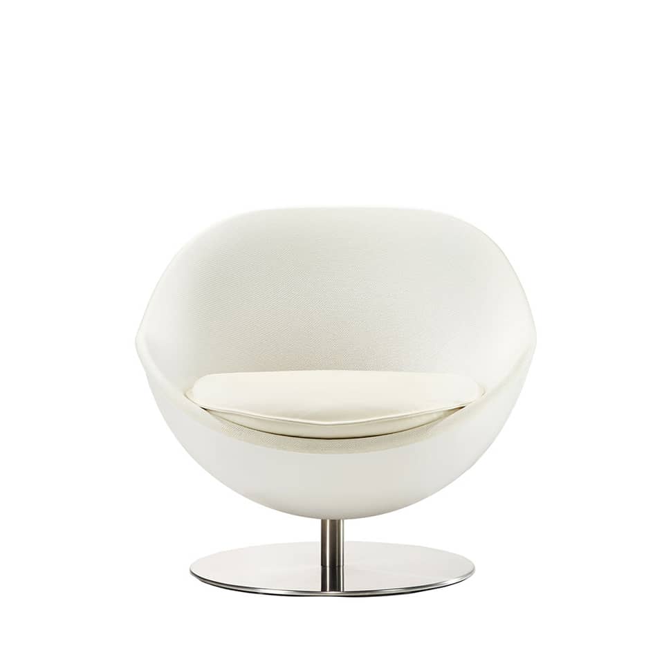 lillus art kugel sessel pop art weiss front 1 1 1