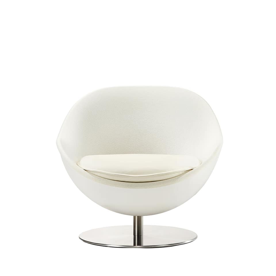 lillus art kugel sessel pop art weiss front 1 1