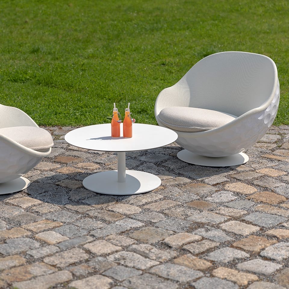 beistelltisch couchtisch rund lento lillus style before competition weiss 420mm 2