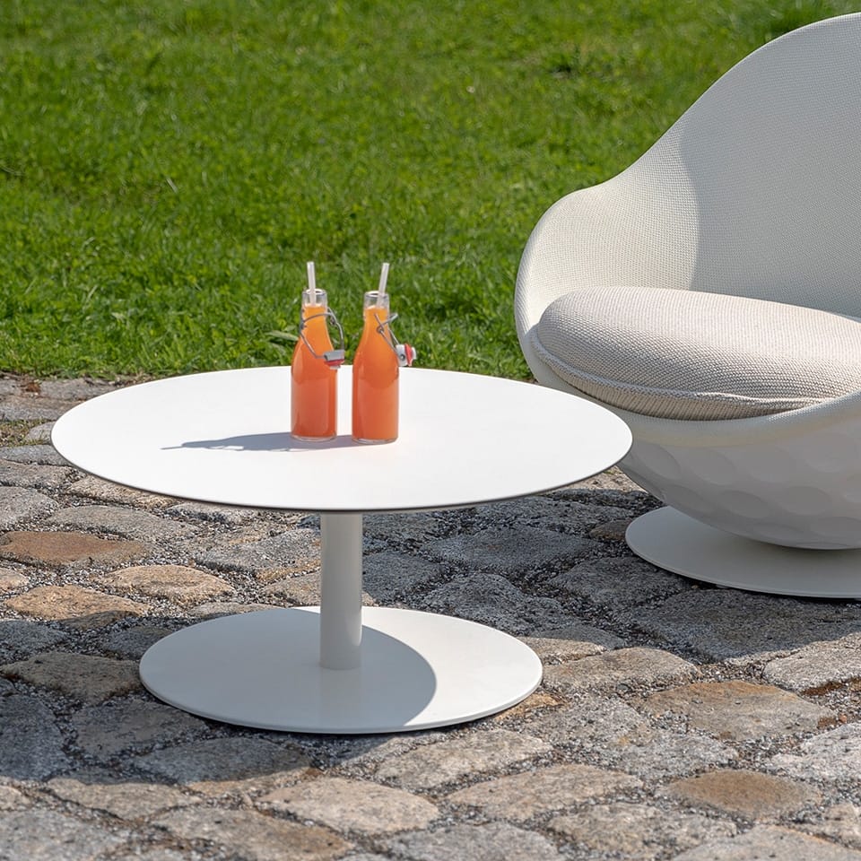 beistelltisch couchtisch rund lento lillus style before competition weiss 420mm 3