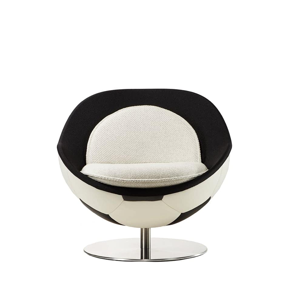 fussball lounge sessel stuhl lento lillus hattrick echtleder classic 3