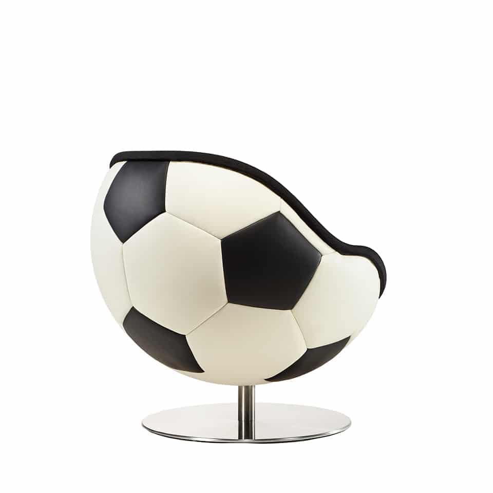 fussball lounge sessel stuhl lento lillus hattrick echtleder classic 4