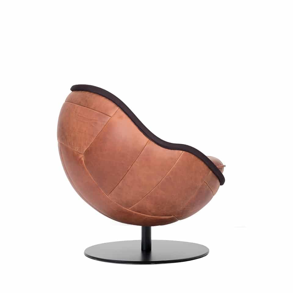 fussball lounge sessel stuhl lento lillus wembley echtleder vintage 5