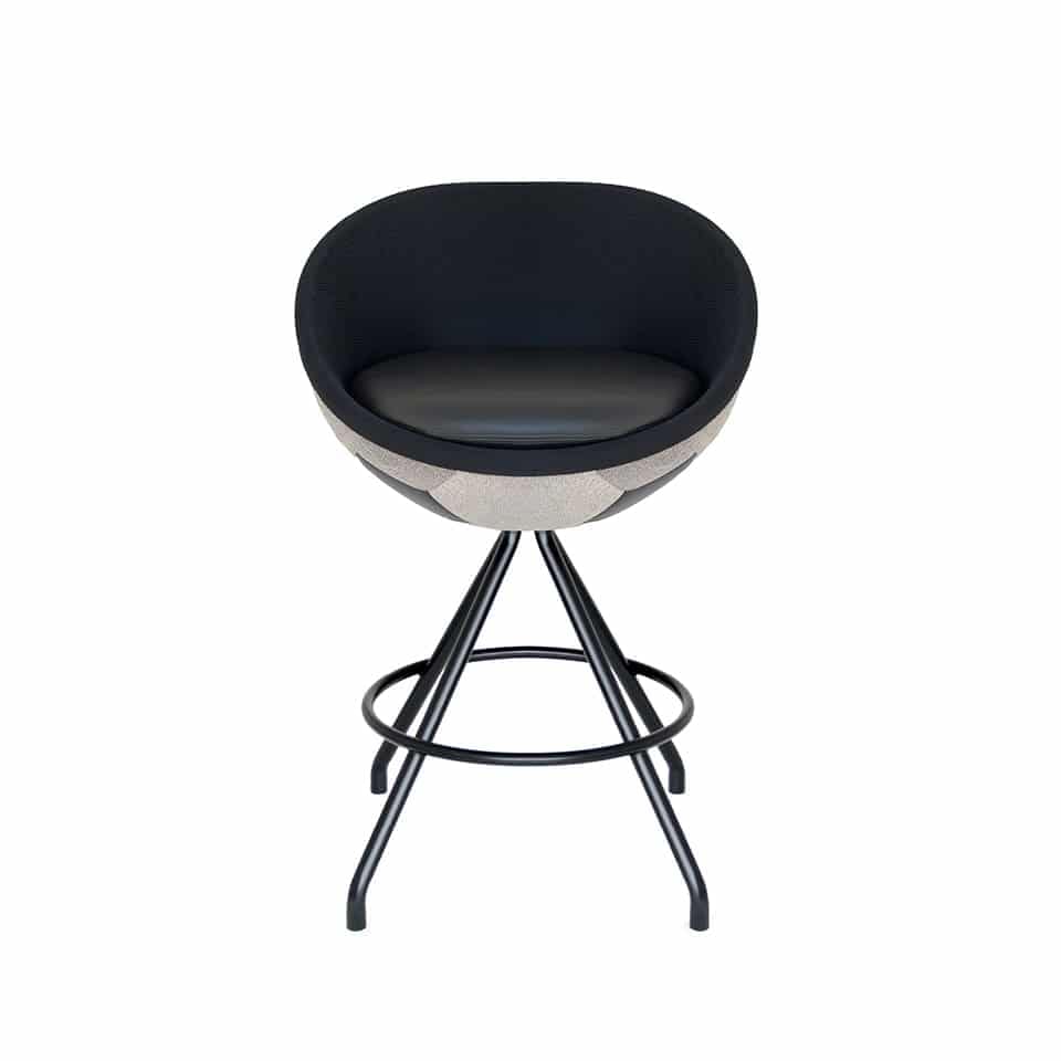 fussball tresenstuhl countestuhl lento lillus hattrick echtleder vintage 3