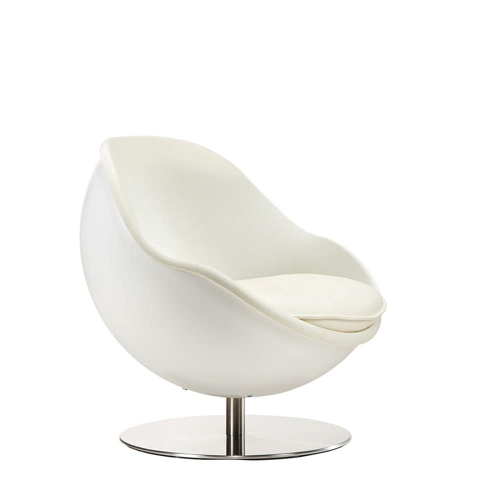 lillus art kugel sessel pop art weiss pers