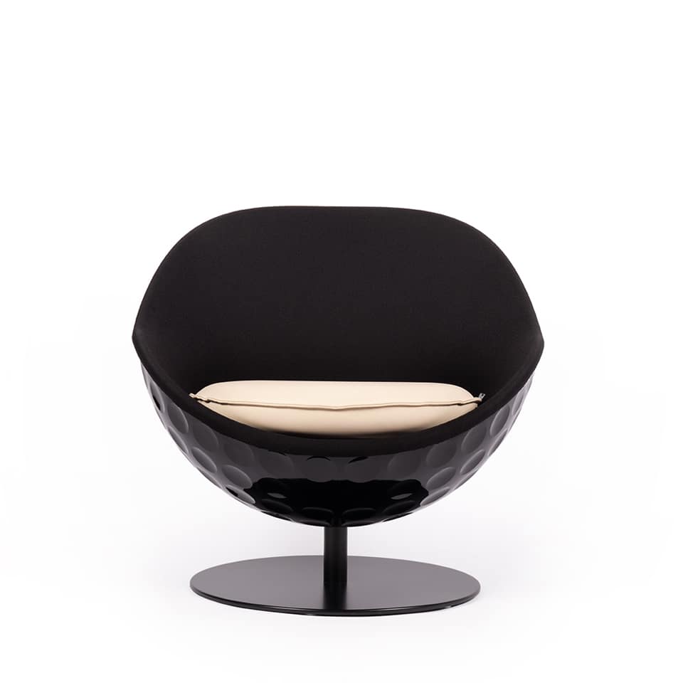lillus eagle golf sessel loungesessel schwarz front 2