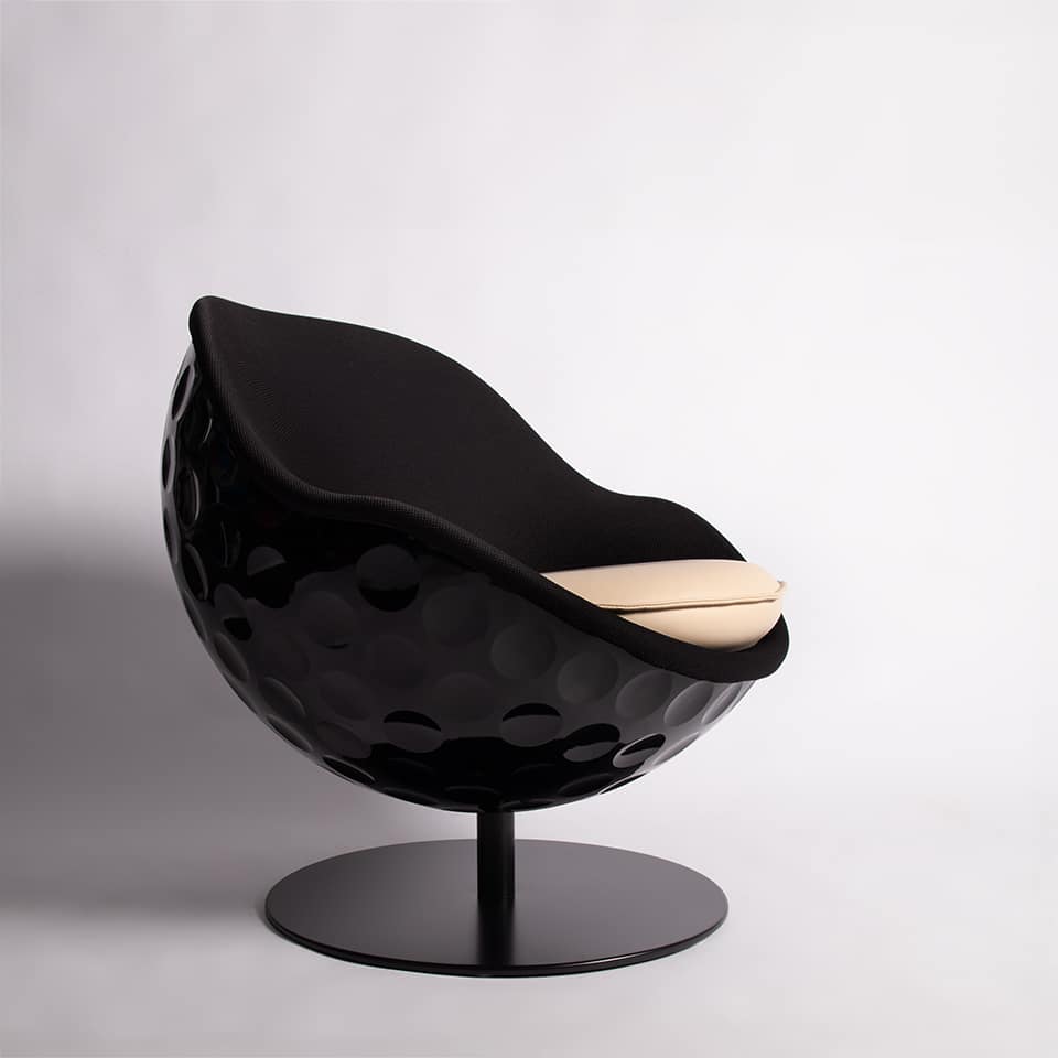 lillus eagle golf sessel loungesessel schwarz pers 1