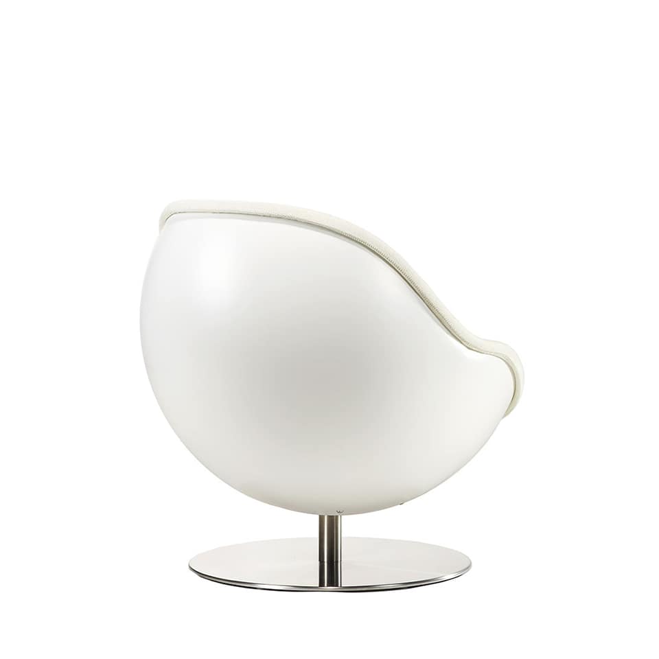 lillus art kugel sessel pop art weiss rueck 2