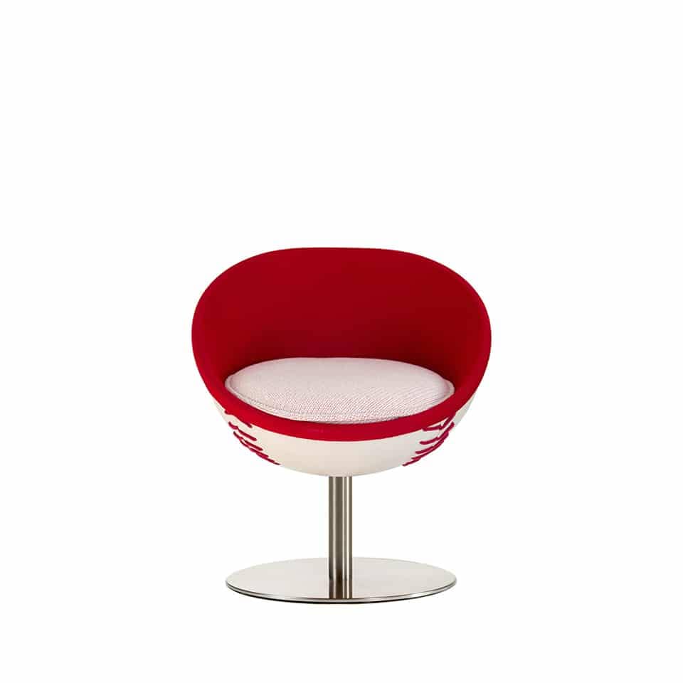 picture of a cocktail stool lounge chair lillus by lento made in germany baseball design sports furniture premium interior design round chair bowl chair globe chair ball seat