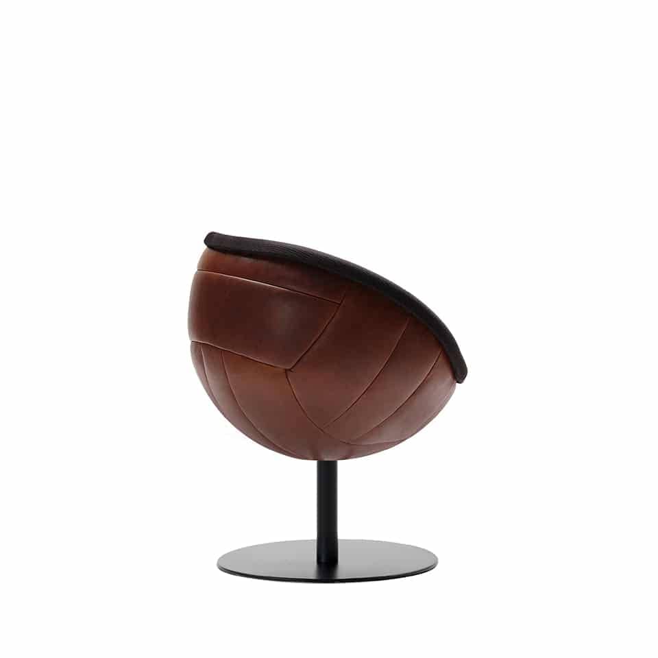 image of dinner chair football chair ballchair lillus by lento sports furniure genuine leather made in gemany