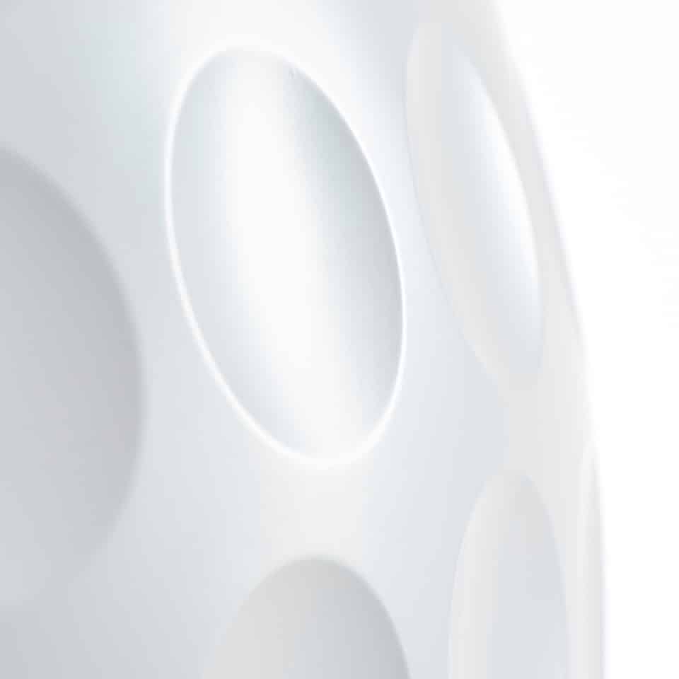 detail of a image lillus by lento eagle and golf design lounge seat lounge chair ball seat round chair white highend sports furniture for sports industry