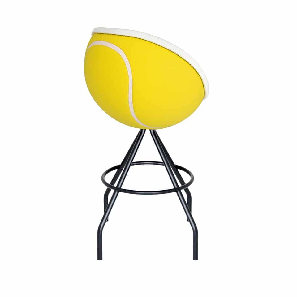 image of a bar stool lillus by lento ball chair tennis chair lounge chair round chair bowl chair exclusive sports furniture made in germany for sports industry shop fitting gastronomy