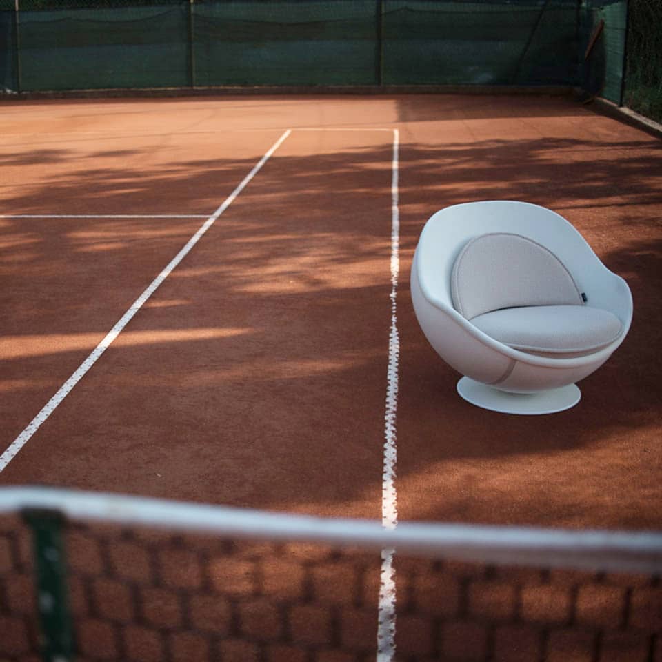 lillus volley - Tennis Stuhl gelb Ø 63 cm, individualisierbar