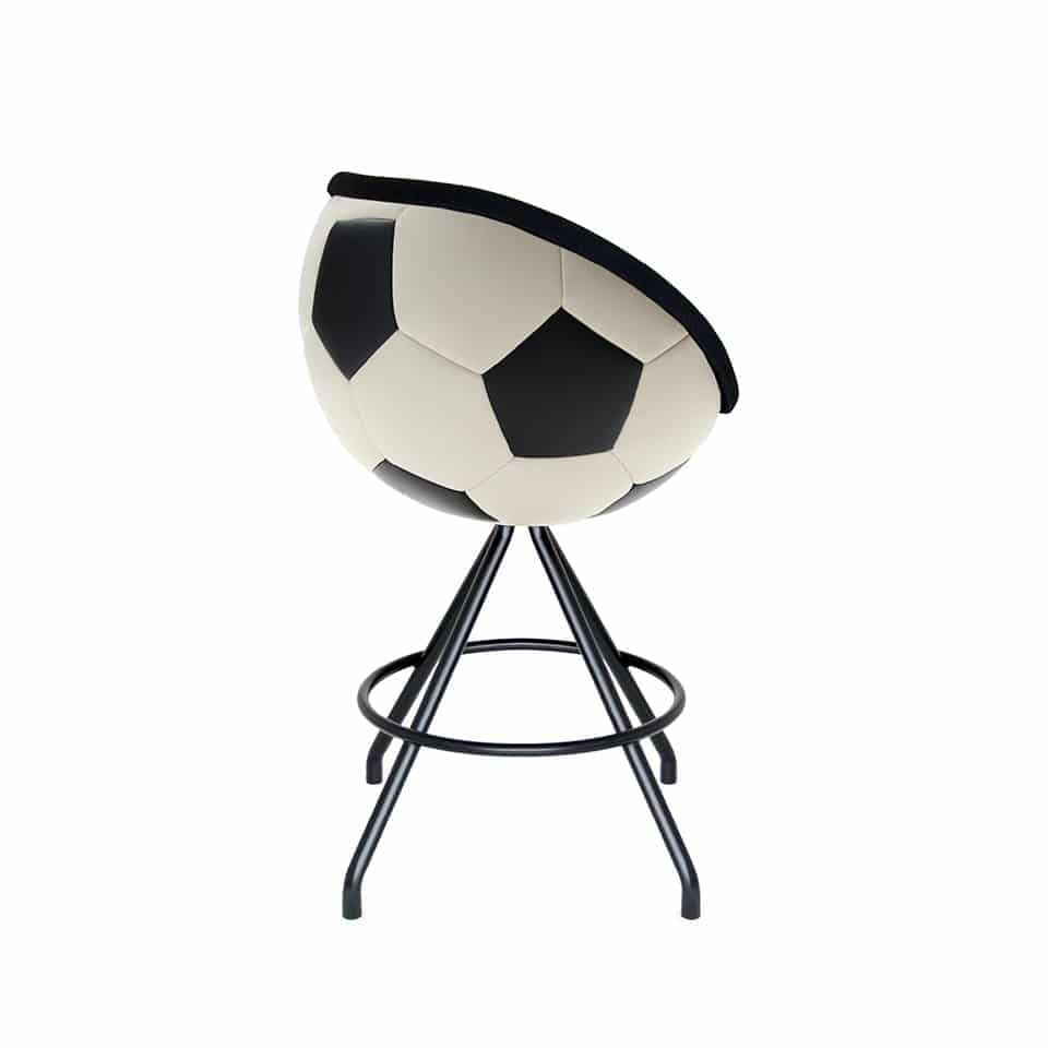 image of a counter chair football design hattrick lillus by lento round ball chair black premium interior design for sports industry
