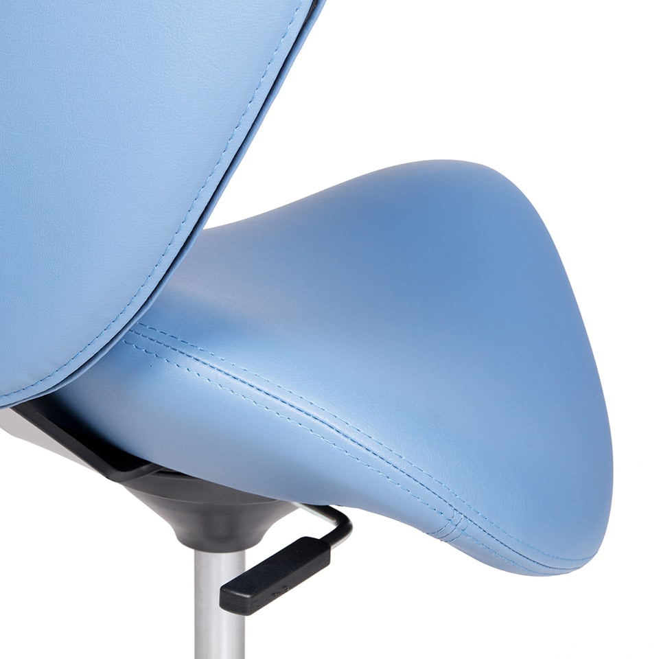 bild eines sattelstuhl sattelsitz lento sella mit details und darstellung des materiales